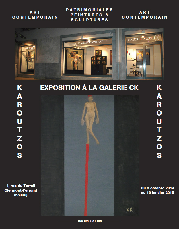 1re de couverture Christian Karoutzos  la galerie CK